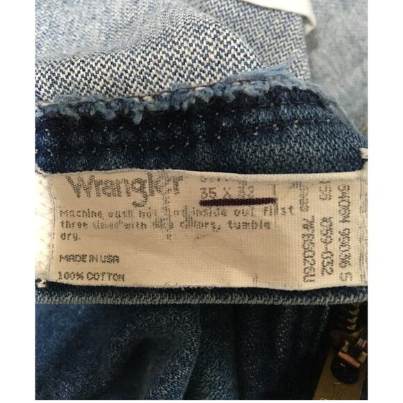Wrangler 31 M... Pro Rodeo Original Cowboy Cut Jeans 35x32 Good Condition - Picture 3 of 3